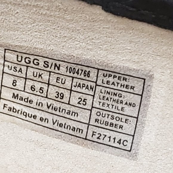 New Women UGG Shoes HALLOWAY Slip On Black Bow Gold Tiny Studds Loafer 8 1004766 - Picture 9 of 9